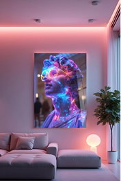 Wallity Pintura Decorativa de Vidrio Templado 70 x 100 cm Multicolor
